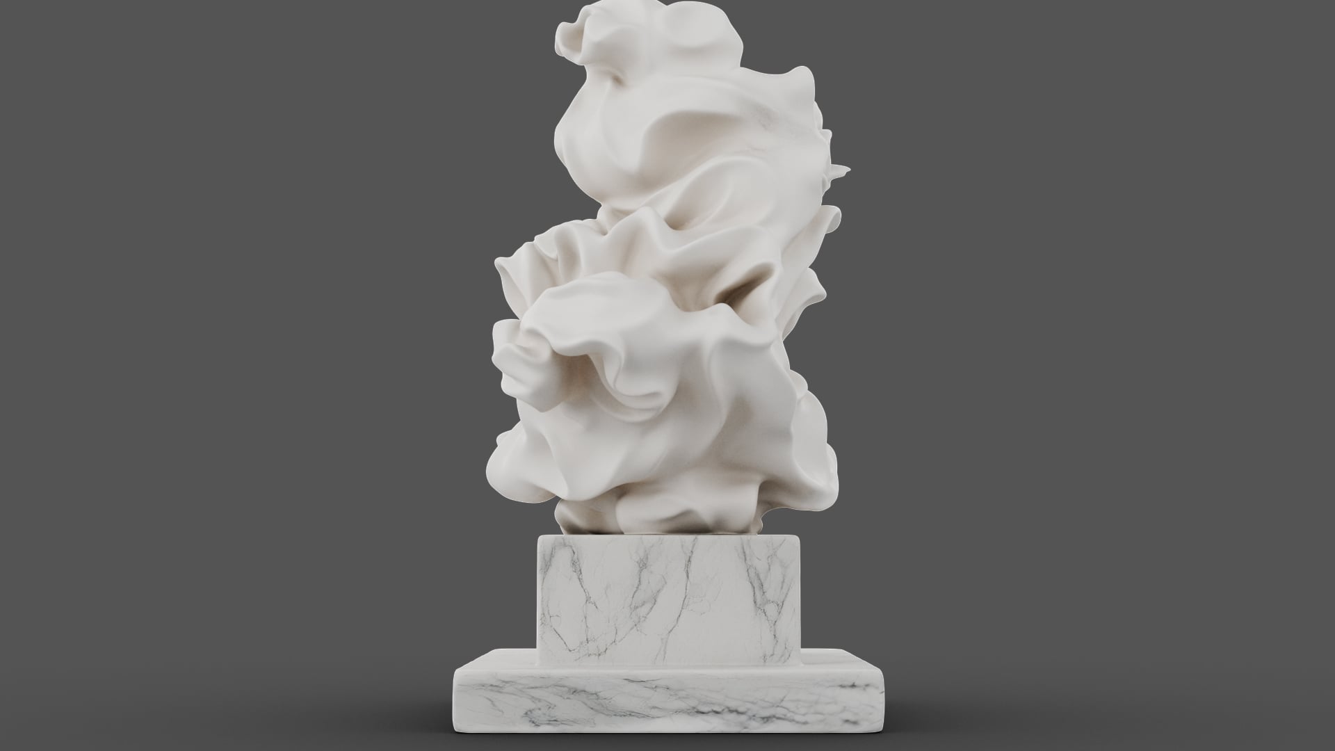 Drapery in Motion Marble Sculpture 3d model