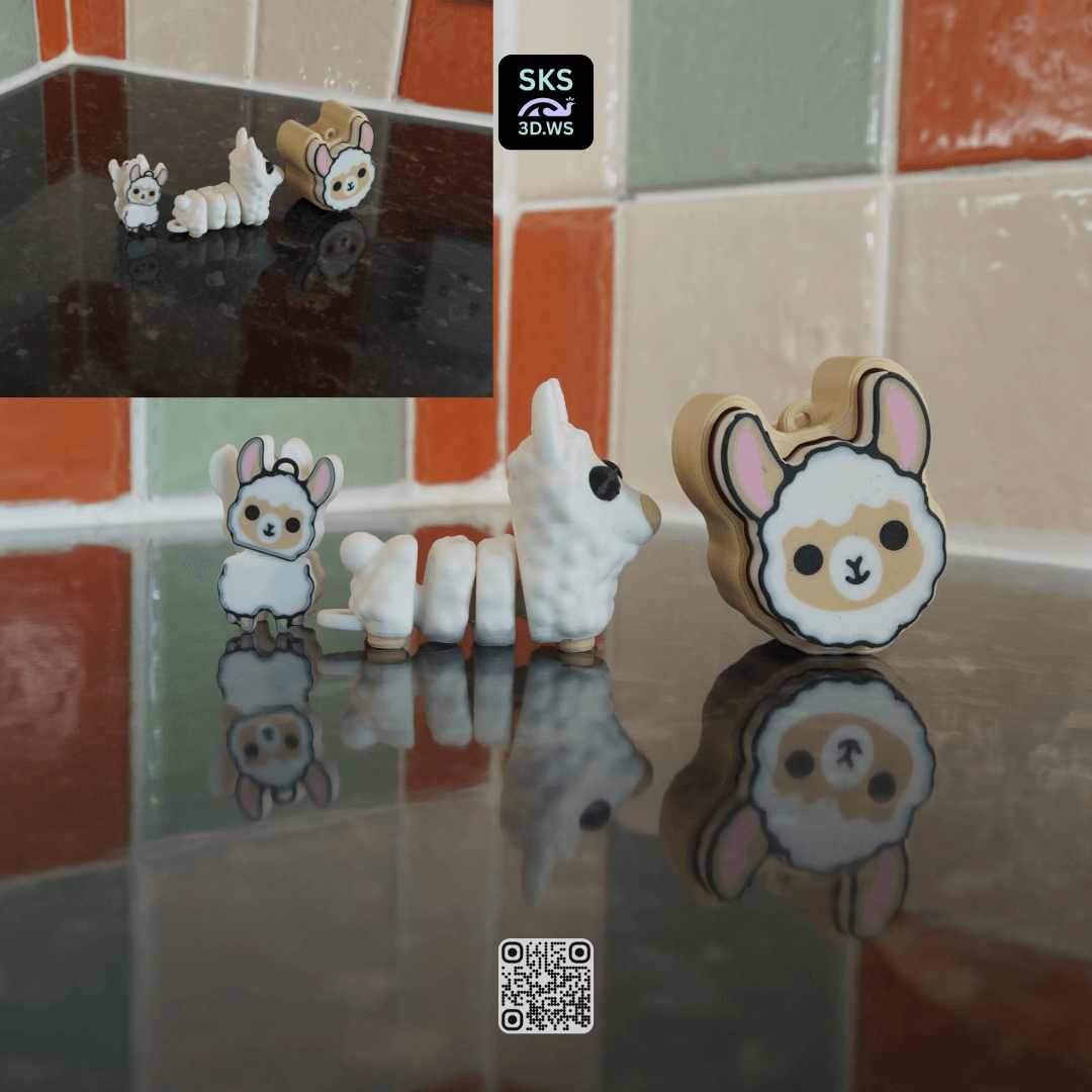 Llama Mechanical Switch Fidget Clicker 3d model