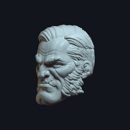Dex v15 Action Figure Head 3d model
