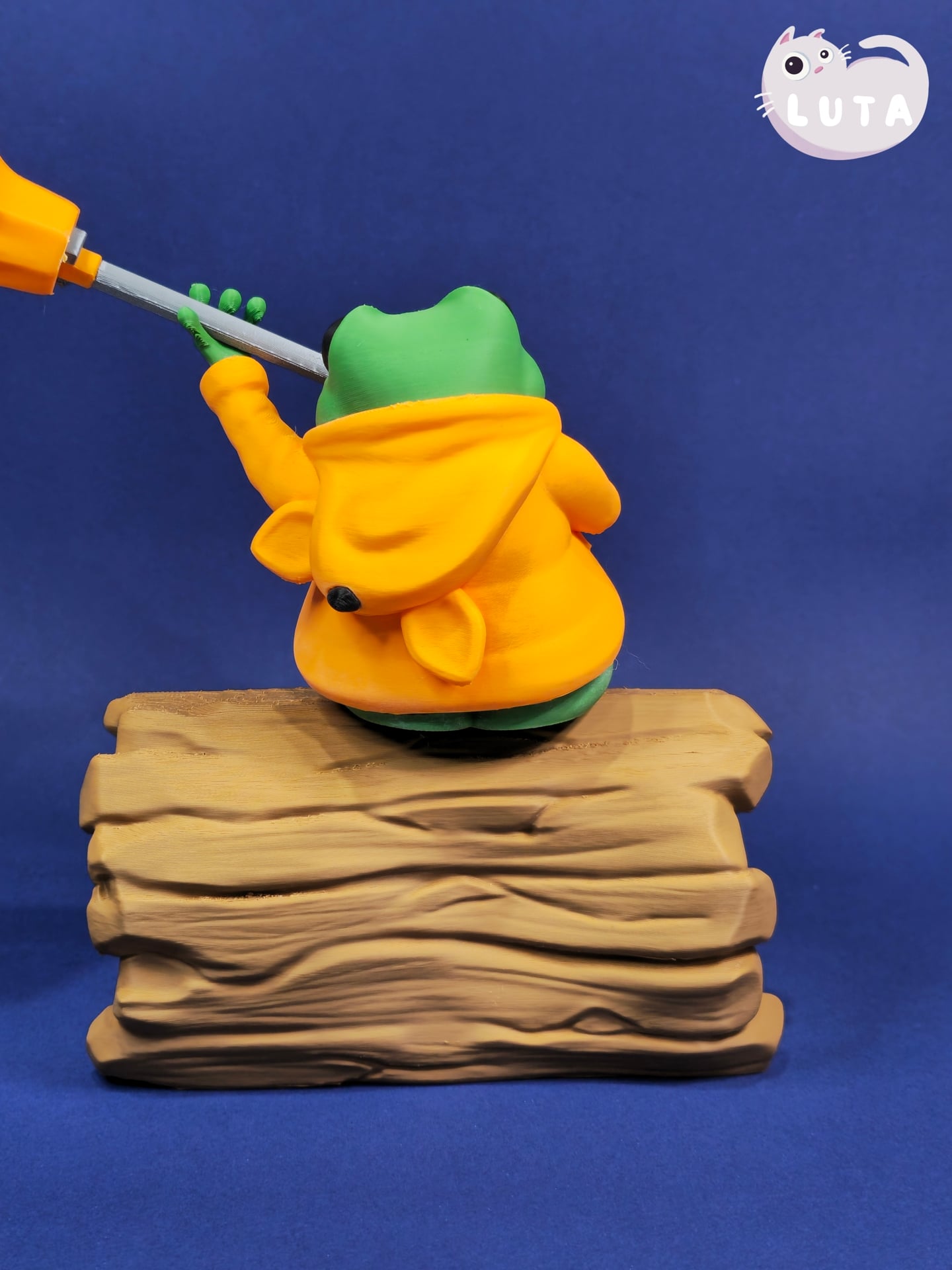 Fox Raincoat Frog 3d model
