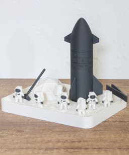 Mars Mission Desktop Zen Garden Set 3d model