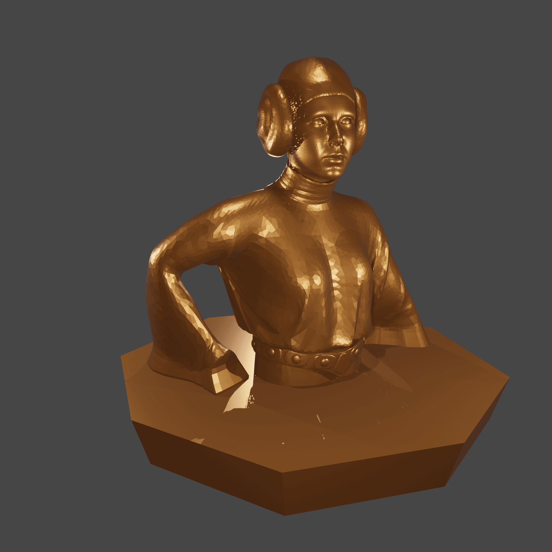 Space Princess Bust V2 3d model