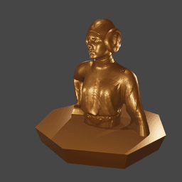 Space Princess Bust V2 3d model