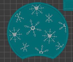 Snowflake Mouse Christmas Disney Ears 3d model