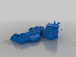 Minecraft Ghibli World 3d model