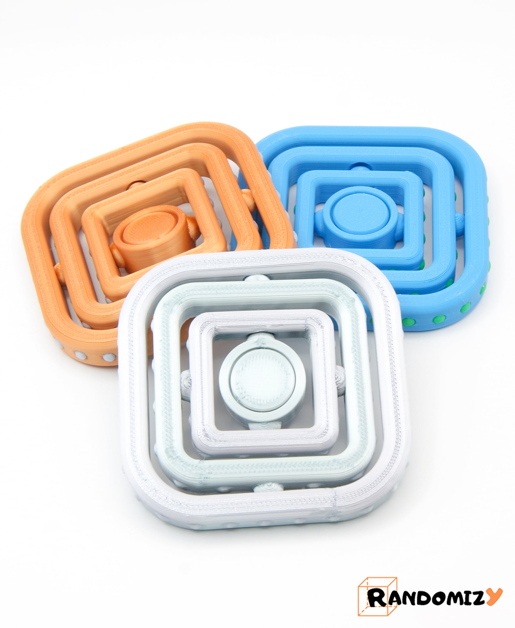 Square Fidget Spinner 3d model