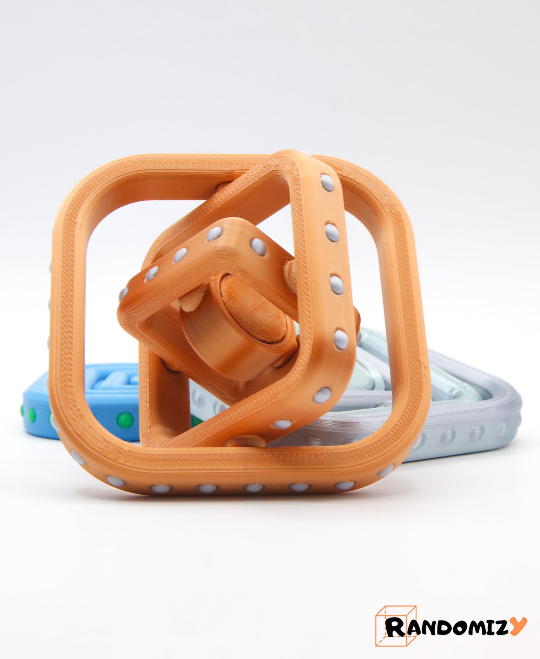 Square Fidget Spinner 3d model
