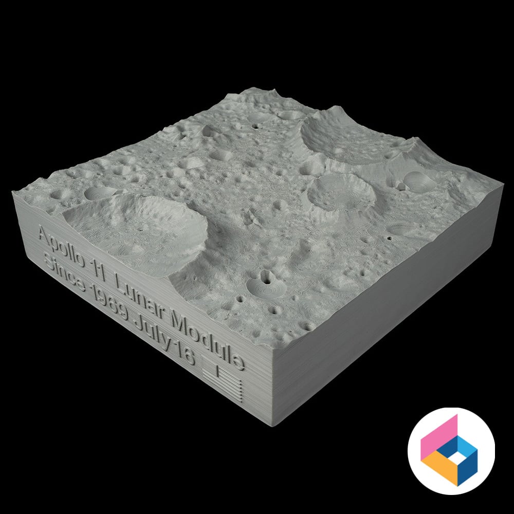 Lunar module display stand 3d model