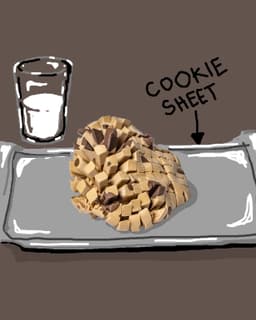 Floppy Chip Cookie - Articulating Chocolate Chip Cookie 3d model