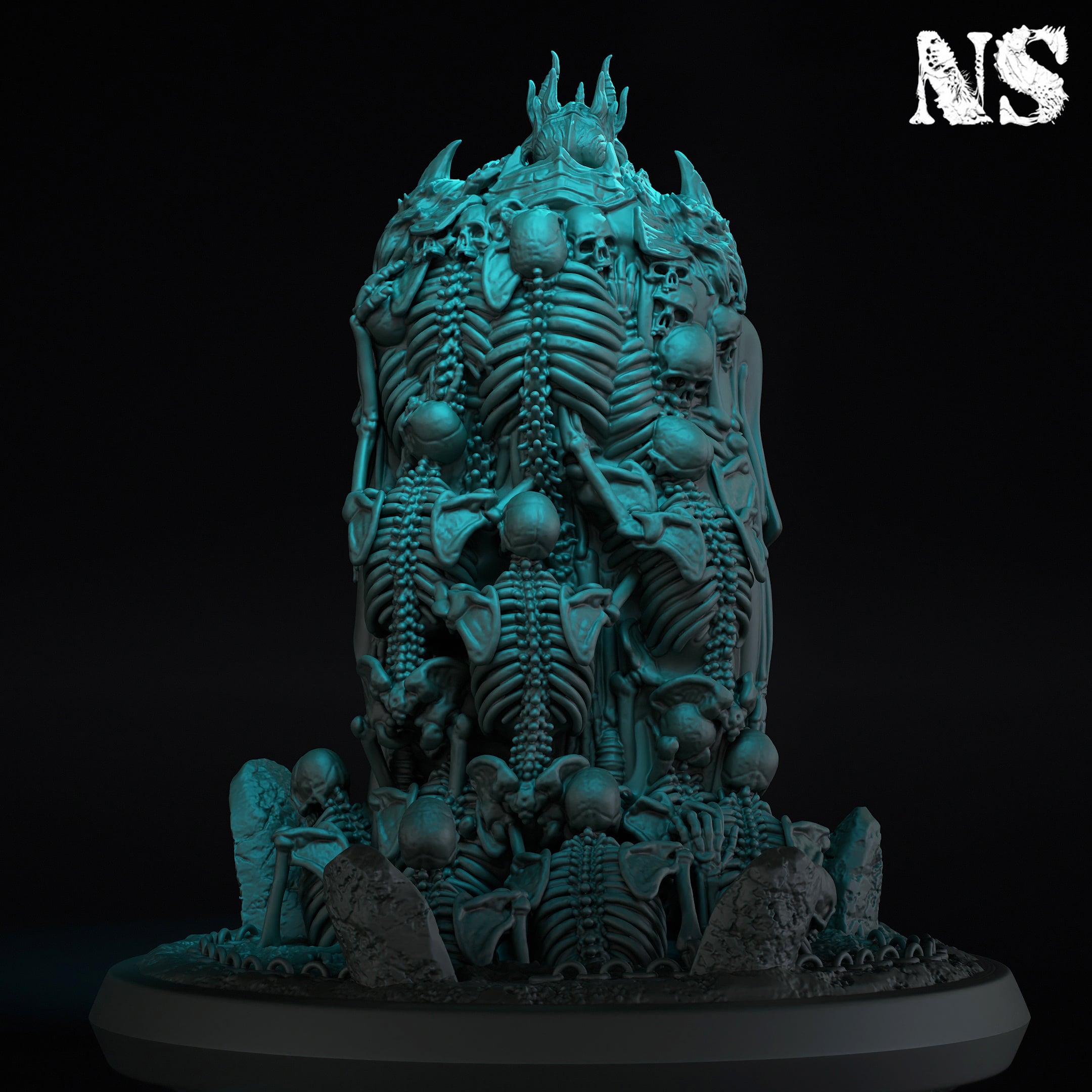 Death knight and Skeletons Bundle 3d model