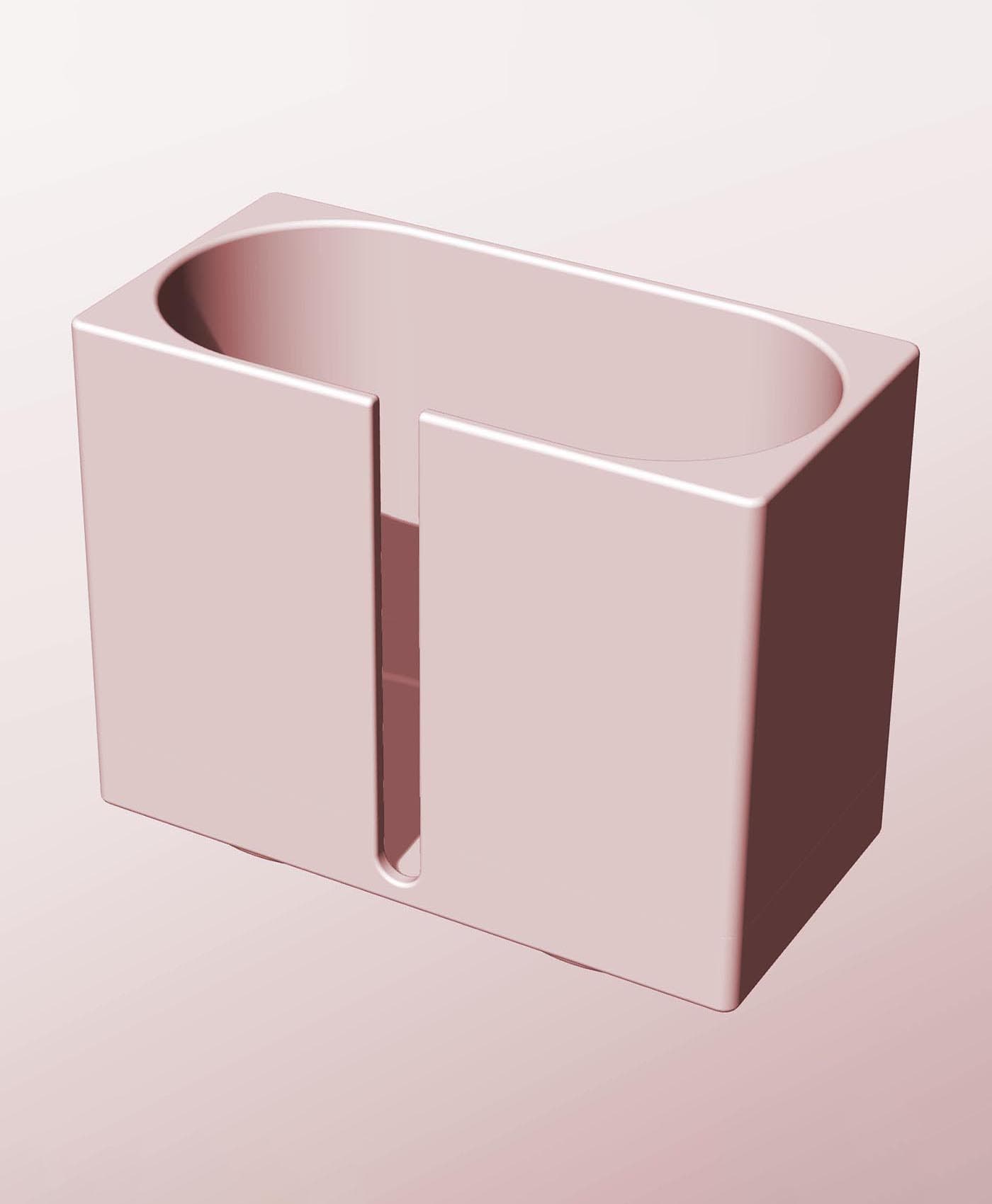 CX68-115-SB Modular slotted component container modern decor 3d model