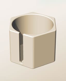 CH96-85-S Modular slotted component container modern decor 3d model