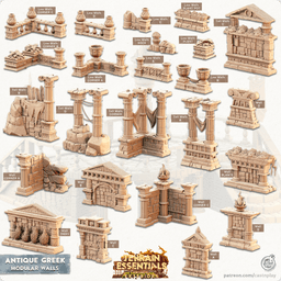 Antique Greek City (Pre-Supported) 3d model