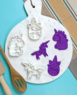 Unicorn Cookie Cutter Set 3d model
