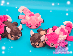 Blossom Highland Cow Flexis 3d model