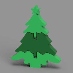 Articulated Christmas Tree 3d model