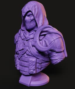Moon Knight Bust STL | Superhero 3D Print | HighDetail 3d model