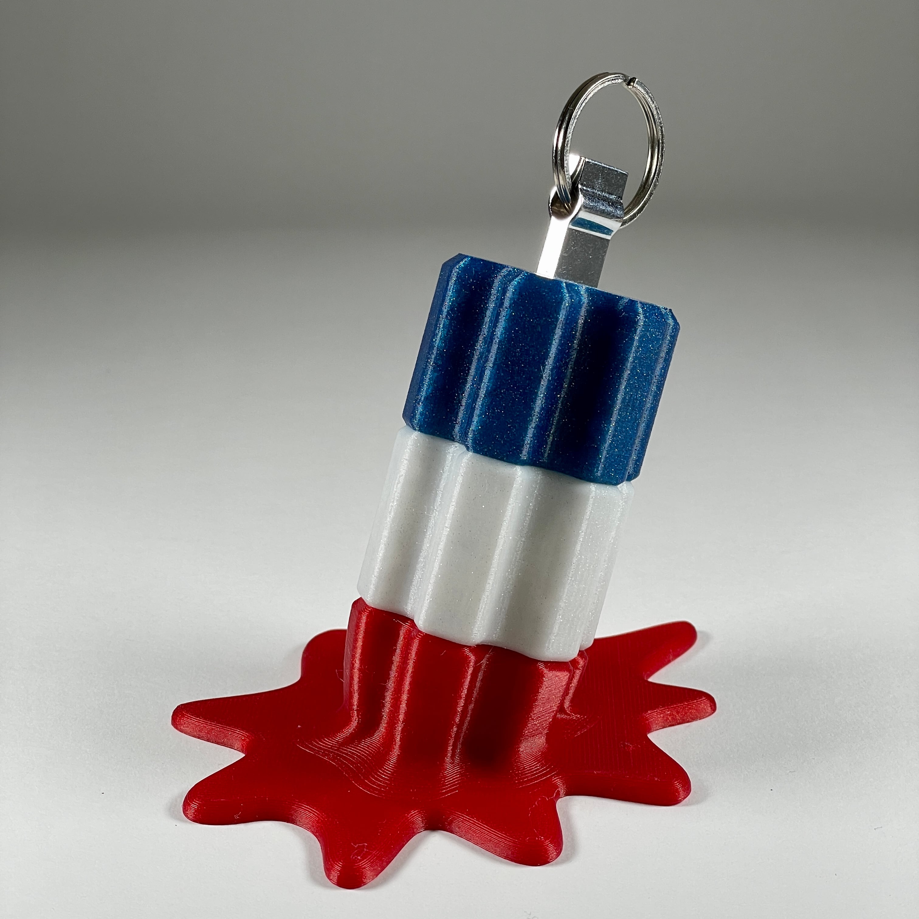 Melted Bomb Pop USB Holder 3d model