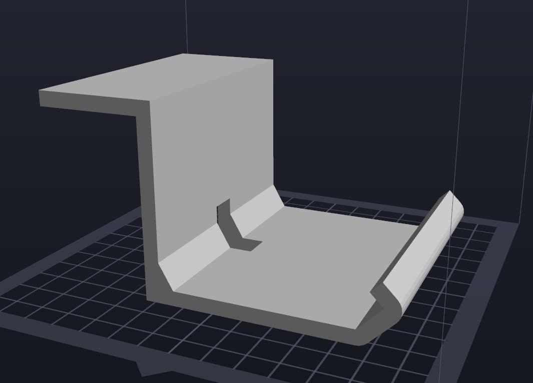 Under Desk Mount for Elgato Stream Deck Mini 3d model
