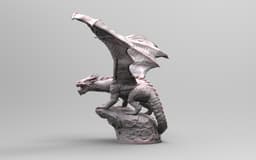 Shadow Dragon (Pre-Supported) 3d model