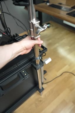 Audio / Video Filming Cart - C-Stand Mount 3d model