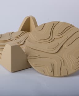 Modern Minimalist Coasters with a Stylish Holder 3d model