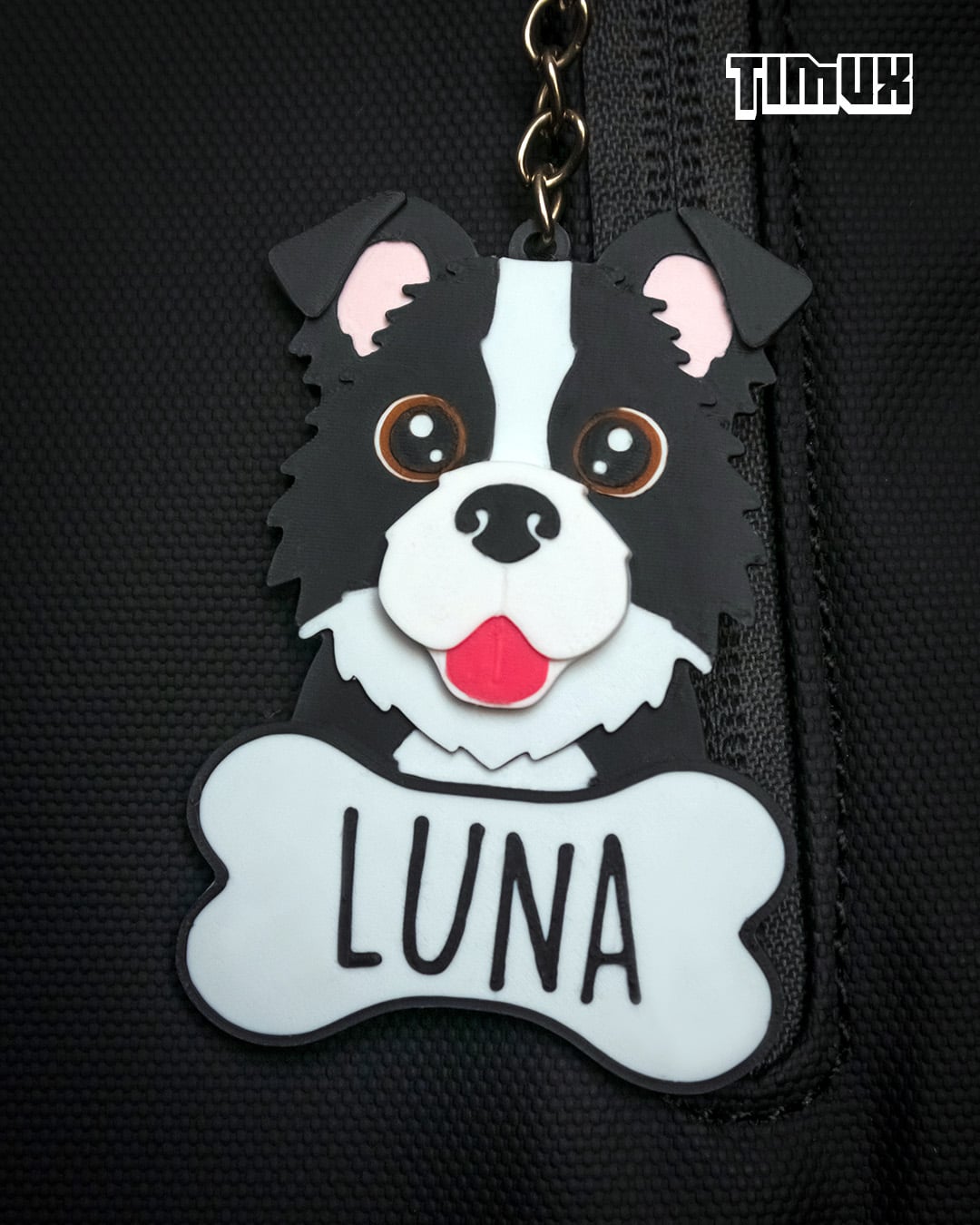 BORDER COLLIE KEYCHAIN SET 3d model
