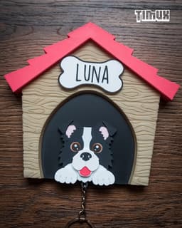 BORDER COLLIE KEYCHAIN SET 3d model