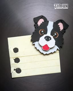 BORDER COLLIE KEYCHAIN SET 3d model