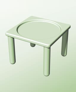 SS128-110Q Stand or Base for Infinite Containers 128 Series 3d model
