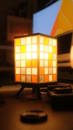 Vintage mosaic lamp 3d model