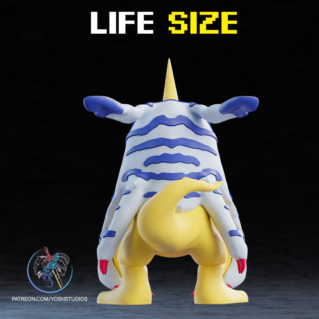 Life Sized Gabumon 3D Printer File STL 3d model
