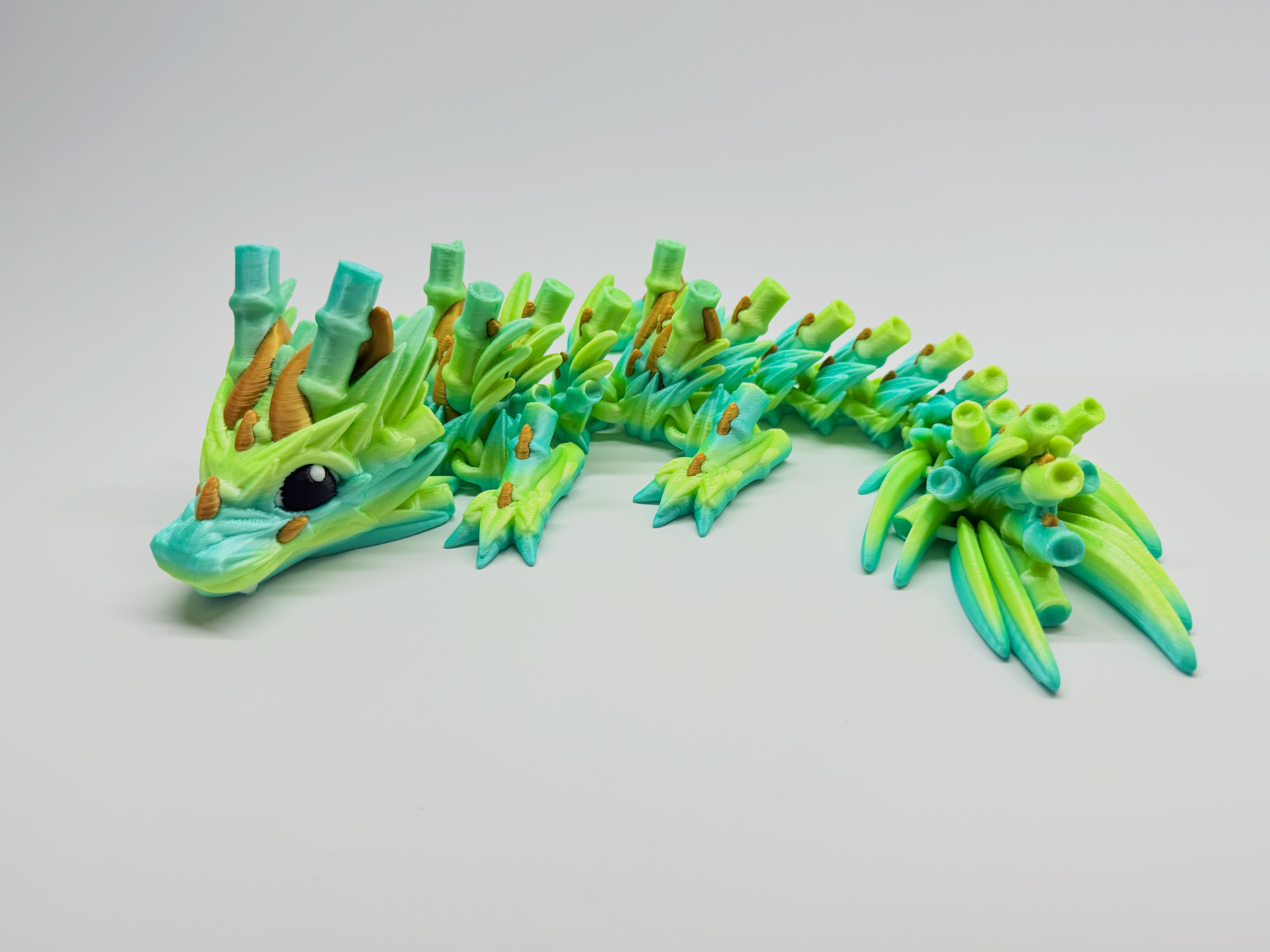 Cute little baby bamboo dragon