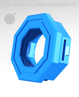 Raised Multiboard Snap 3d model