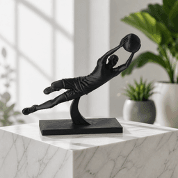 Goalkeeper Save Sculpture - Soccer Player Art 3d model