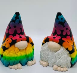 Hippy Foot Retro Flower Gnome 3d model