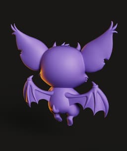 Demon Bat Keychain STL | Gothic Accessory 3D Print | Cute 3d model