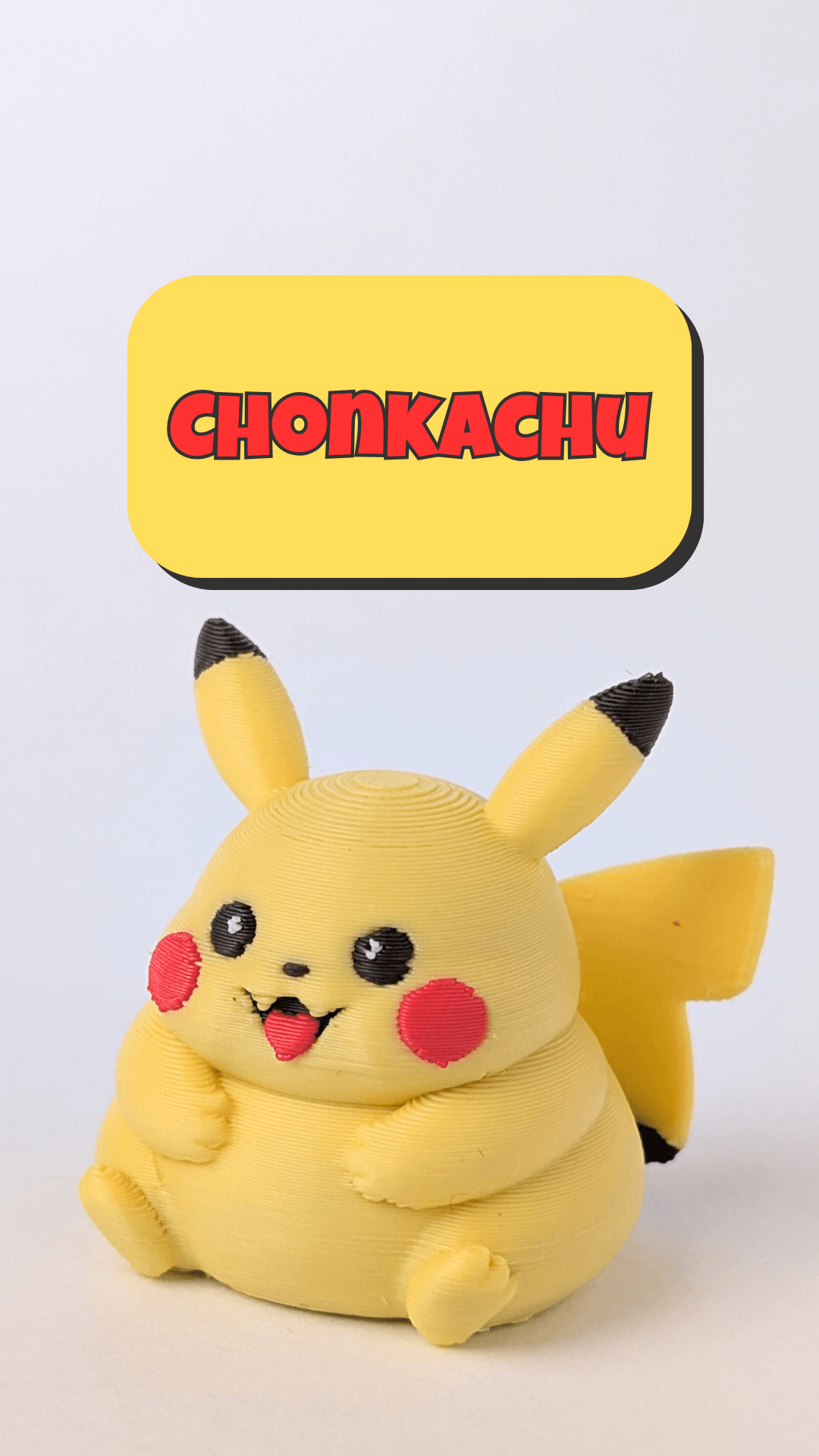 Chunky Pikachu - Pokemon figure 3d model