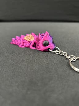 Baby Dragon B Keychain 3d model