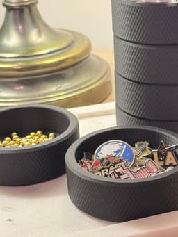 Hockey Puck Paperclip Holder | Desktop Organizer | Pushpin Holder 3d model