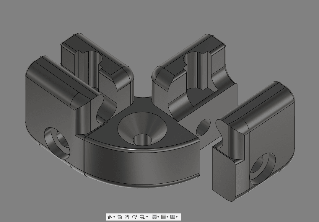 Coin de panier MOBALPA 3d model