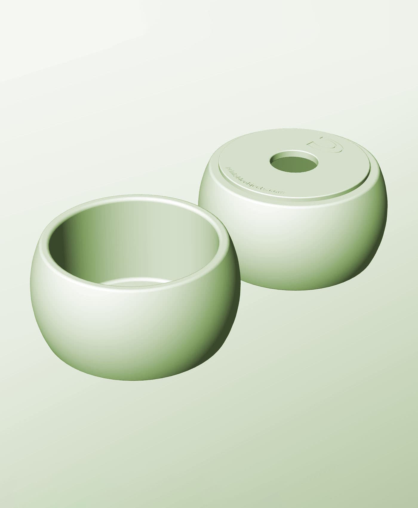 CR128-80-P Stacking pierced module bin for modern home decor 3d model