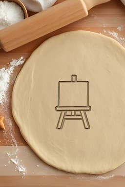 Canvas Cookie Cutter, Biscuit Cutter 3d model