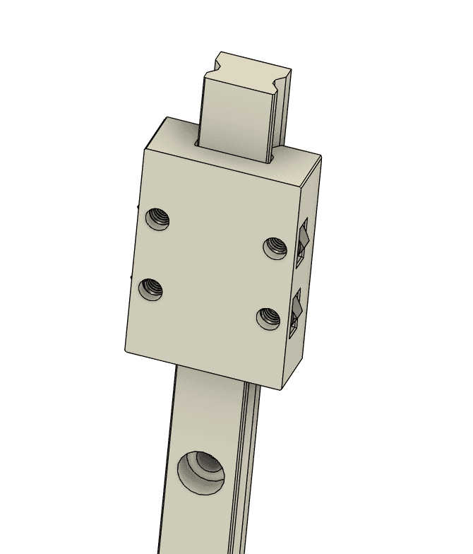 Easy 3d-printable MGN12 rail! (reupload) 3d model