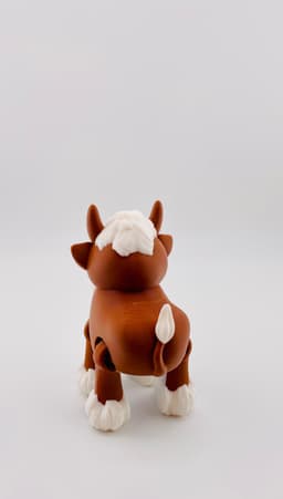 Fuzzy Cow Flexi 3d model