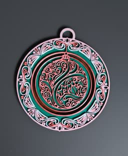 Artistic Christmas Tree Ornament 3d model