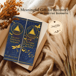 AA Recovery Bookmark - Alcoholics Anonymous 3d model