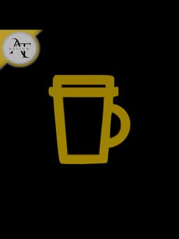 Simple Coffee Cup Symbol - 2D Art 3d model