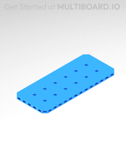 7x3 MU - Small Thread MU - MultiBoard Plate 3d model