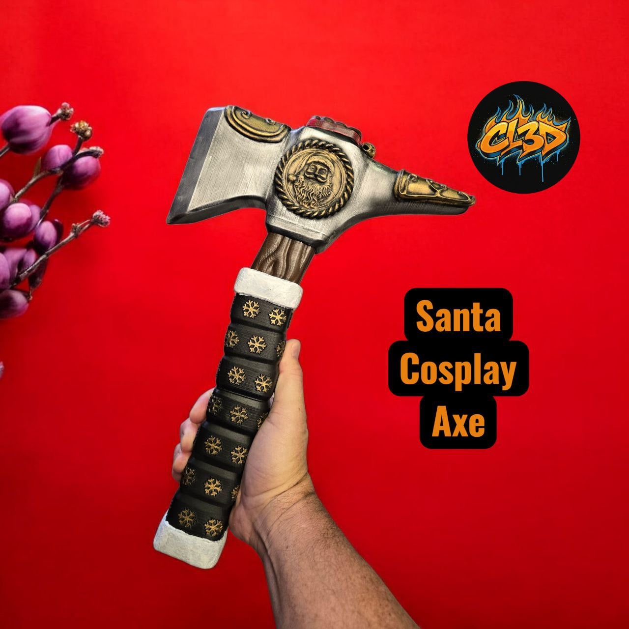 Santa Axe Cosplay / Prop 3d model
